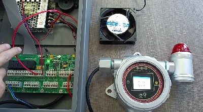 氣體報(bào)警控制器 MIC2000聯(lián)動(dòng)風(fēng)機(jī)操作視頻