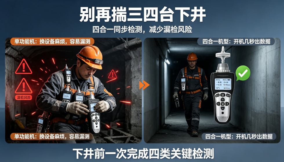 四合一商用氣體檢測(cè)儀為什么成剛需？2026年工地標(biāo)配款盤點(diǎn)